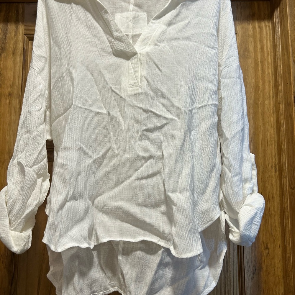 Blu Pepper White Long Sleeve Shirt